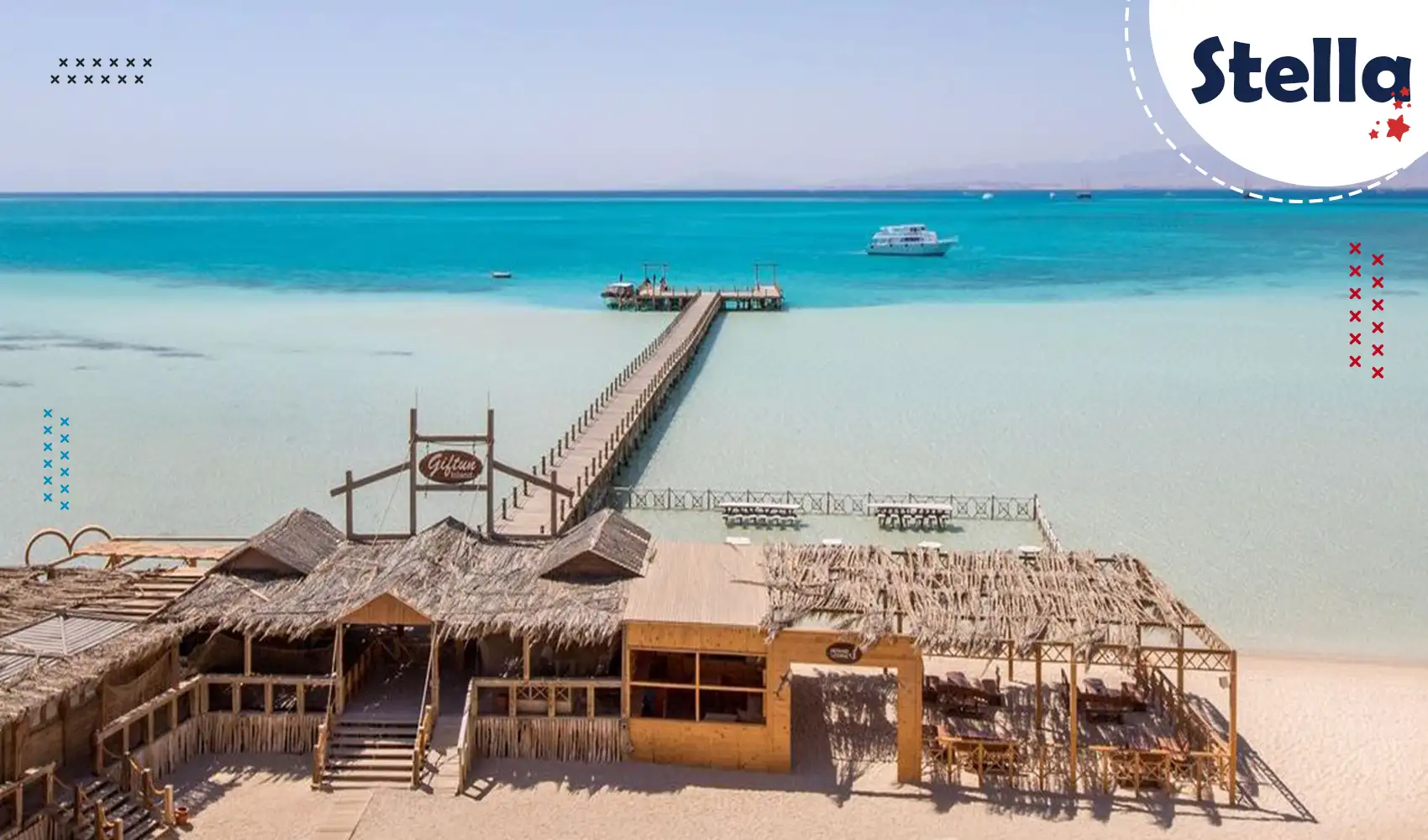 Schnorcheln und Strandmomente auf der Orange Bay während unvergesslicher Ausflüge Hurghada mit dem Boot.