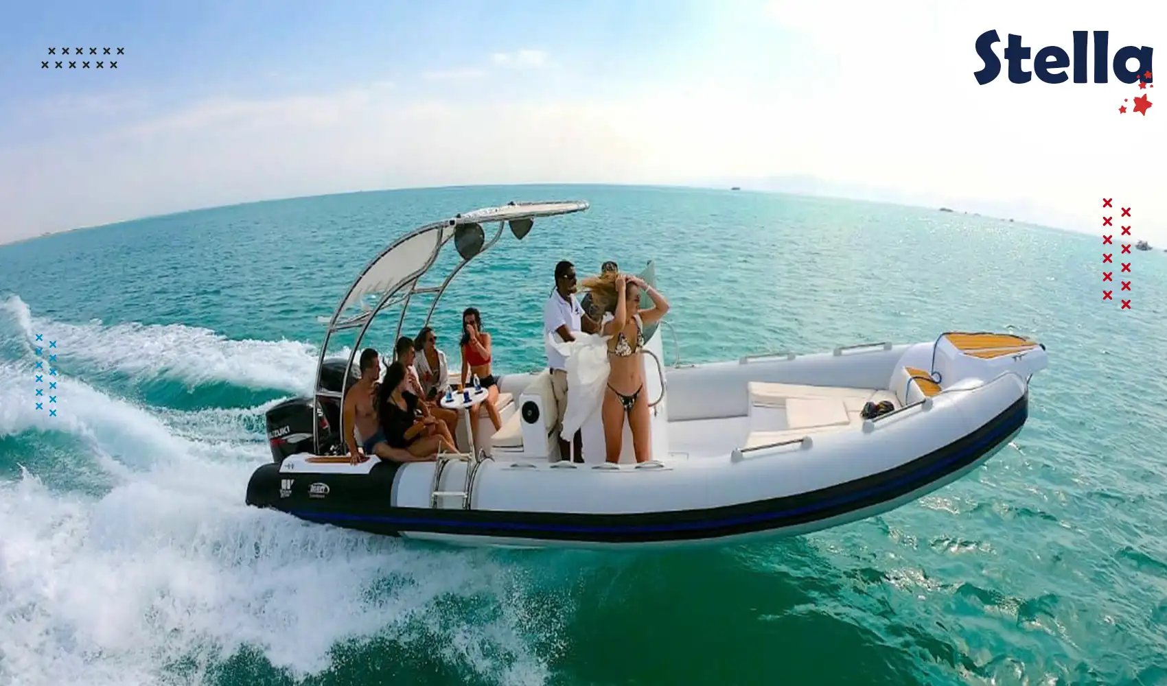 Erleben Sie ein exklusives Abenteuer auf dem Roten Meer mit einem privaten Schnellboot – Freiheit, Schnorcheln und Sonnenbaden pur.