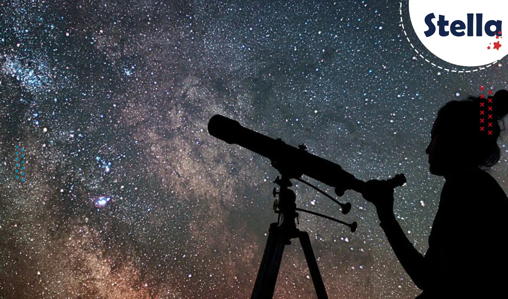 Blicken Sie durch das Teleskop in den klaren Wüstenhimmel bei einer Sternenbeobachtung – Romantik und Magie unter dem Sternenzelt.